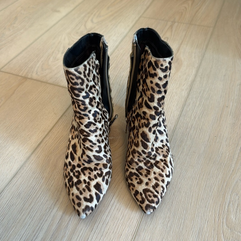 Sam Edelman Cheetah Calf Hair Booties